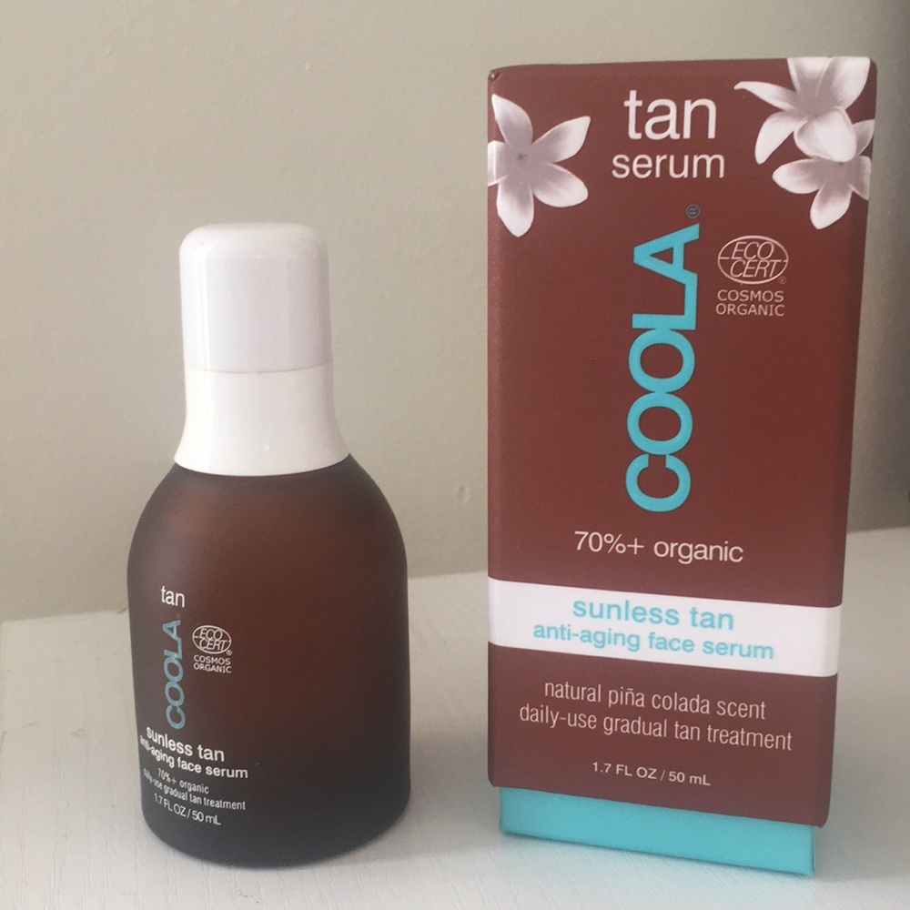 Coola face tanning serum organic face tanner